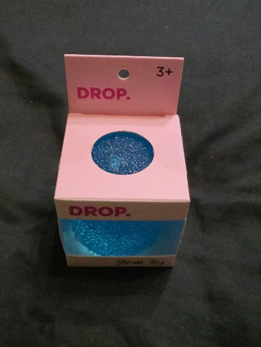 DROP. Blue Stress Toy in Display Box